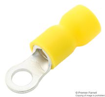 MULTICOMP PRO RVE5-6 Ring Tongue Terminal, M6, 1/4", 10 AWG, 5.5 mm², RVE, Yellow