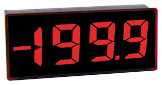LASCAR SP 8-100 Digital Panel Meter, DC Millivolts, 3-1/2Digits, 0-200mV, 14.2mm Digit Height, 5.25V