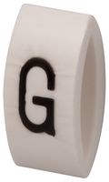 MULTICOMP PRO MP015600 Wire Marker, K-Type, Carrier, G, Black, White, 6mm, 7 mm