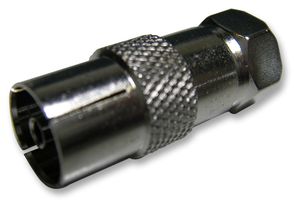MULTICOMP PRO MC002860 RF / Coaxial Adapter, F, Plug, PAL, Jack, Straight Bulkhead Adapter