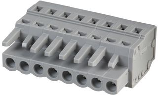 WAGO 231-108/026-000 Pluggable Terminal Block, 5 mm, 8 Ways, 28 AWG, 12 AWG, 2.5 mm², Clamp