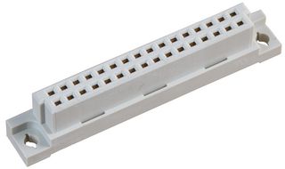 MULTICOMP PRO 41612-32AB-FS DIN 41612 Connector, 41612, 32 Contacts, Receptacle, 2.54 mm, 2 Row, a + b