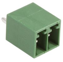 MULTICOMP PRO MC000080 Terminal Block, Header, 3.5 mm, 2 Ways, 12 A, 150 V, Through Hole Vertical