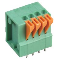 MULTICOMP PRO MC000003 Wire-To-Board Terminal Block, 2.54 mm, 4 Ways, 26 AWG, 20 AWG, Push In