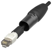 NEUTRIK NE8MXR-B-TOP Modular Connector, 0, RJ45 Plug, 1 x 1 (Port), 8P8C, Cat6, IP65, Cable Mount