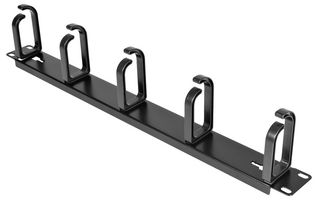 STARTECH CABLMANAGER2 Cable Organiser, 1U/Steel/Blk/D-Ring Hook, Cable Management Panel, 19" 2 or 4-Post Server Racks
