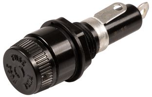 EATON BUSSMANN BK-HKP-R Fuseholder, 1/4" x 1-1/4", 6.3mm x 32mm, 3AB, 3AG, 0, 250kVdc, 250VAC, 30 A, Quick Connect