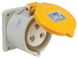 PRO ELEC PELB0123 PANEL SOCKET 32A 110V YELLOW 2PE