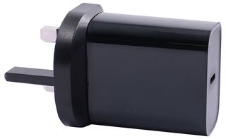 PRO ELEC PELL0505 AC/DC Power Supply, USB-C PD Mains Charger, Black, ITE, 3 Output, 20 W, 5 V, 9 V