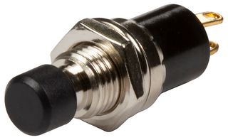 MULTICOMP PRO MCPS29C-2 Pushbutton Switch, 7 mm, SPST, On-Off, Round, Black
