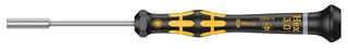 WERA 05030414001 Nutdriver, Micro, 3 mm Drive, 60 mm Blade, 157 mm Overall