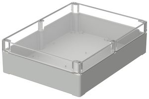 BOPLA 02253100 SMALL ENCLOSURE, PC, GREY/CLEAR
