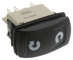 APEM KR472AKXXA12NQRXX9R ROCKER SWITCH, DPDT, 5A, 24VDC, PANEL