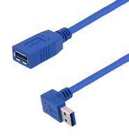 L-COM U3A00055-1M USB 3.0 FEMALE TO MALE TYPE A RIGHT ANGLE DOWN EXIT 1M