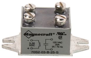 SCHNEIDER ELECTRIC/LEGACY RELAY 70S2-03-B-25-S
