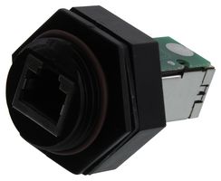 MOLEX / BRAD 1300550001 CAT5E RJ45 FEED THROUGH JACK, 8 POSITION, 1 PORT, BULKHEAD