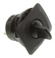 E-SWITCH RR3402C. ROCKER SWITCH, SPDT, BLACK, PANEL
