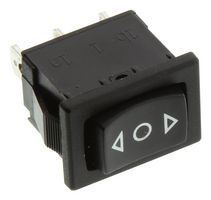 E-SWITCH R1966DBLKBLKHF. ROCKER SWITCH, SPDT, 15A, 125V, PANEL