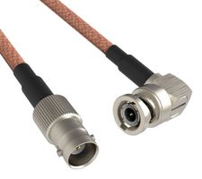 AMPHENOL RF 095-850-252-036 RF CABLE, RA BNC PLUG-BNC JACK, 36"