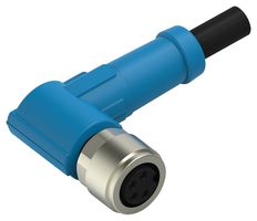TE CONNECTIVITY T4051410004-005 SENSOR CORD, 4P, M8 RCPT-FREE END, 5M