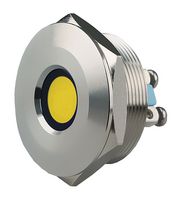 DIALIGHT 623-1303-304F 30MM PANEL MOUNT INDICATORS, YELLOW