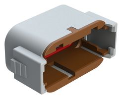 AMPHENOL SINE/TUCHEL ATM06-12SD-CAP PROTECTIVE CAP, 12POS, GRY/THERMOPLASTIC