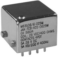 TE CONNECTIVITY - CII FCB-405-0620M RELAY, 4PDT, 6VDC, 5A