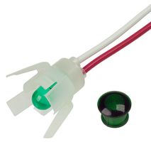 VCC / VISUAL COMMUNICATIONS COMPANY 5400A5 PANEL MOUNT INDICATOR, LED, 8.05MM, GREE