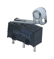 OMRON ELECTRONIC COMPONENTS D2F-L2-D3 MICROSWITCH, SPDT, 3A, 125VAC, 150GF