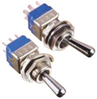 APEM 12147AGX408. TOGGLE SWITCH, DPDT, 4A, 250 VAC