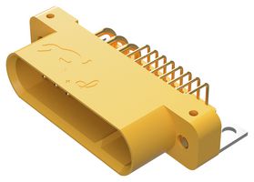 POSITRONIC GFSH624M4B/AA RECT PWR CONN, R/A PLUG, 30POS, THT