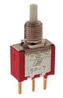 E-SWITCH 700SP7B10M1QEH. PUSHBUTTON SWITCH, SPDT, 3A, 120VAC, 28V