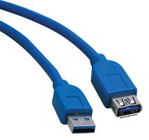 EATON TRIPP LITE U324-010 USB CABLE, 3.0 TYPE A PLUG-RCPT, 10FT