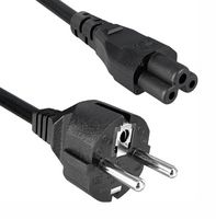QUALTEK ELECTRONICS 364012-01 POWER CORD, CEE 7/VII PLUG-IEC C5, 1.83M