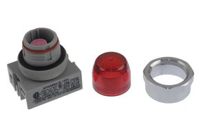 IDEC APW299D-R-120V PANEL MOUNT INDICATOR, LED, 22MM, RED, 1