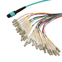 L-COM MPM24OM3-FLCR-5 FIBRE CORD, MPO PLUG-LC, MM, 5M