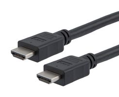 L-COM HD21P-MM-BLK-1M HDMI 2.1 CABLE, M/M, PVC, BLK, 1.0M