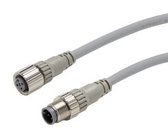 OMRON INDUSTRIAL AUTOMATION XS2W-D422-G81-F SENSOR CORD, 4P M12 R/A PLUG-RCPT, 5M
