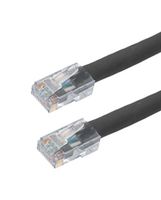 L-COM TRD524HF-BLK-25F ENET CORD, CAT5E, RJ45 PLUG-PLUG, 25