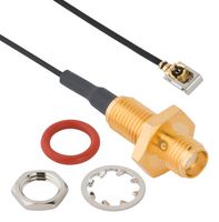 AMPHENOL RF 095-902-613-150. RF CBL, SMA BLKHD JACK-R/A MHF-1-LK PLUG