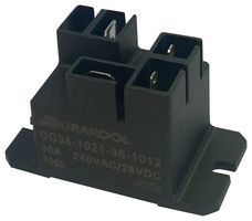 DURAKOOL DG34-1021-36-1012 POWER RELAY, 12VDC, 30A, SPST-NO, PANEL