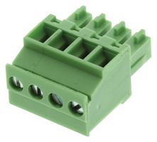 AMPHENOL ANYTEK 20020008-D041B01LF TERMINAL BLOCK PLUGGABLE, 4 POSITION, 28