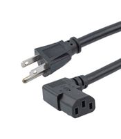 L-COM N515P-C13L-15-6F POWER CORD, N5-15P-R/A IEC C13, 6 , 15A