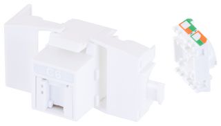 L-COM RJTLC6-POE RJ45 CONN, KEYSTONE, JACK, 8P8C, 1PORT