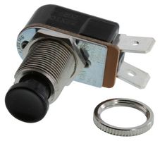 CARLING TECHNOLOGIES P27B-BL PB SWITCH, SPST, 6A, 125VAC, QC