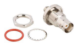 AMPHENOL RF 242181-10 RF BULKHEAD ADAPTER, BNC-SMA JACK/50 OHM