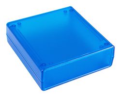 HAMMOND 1593WTBU. ENCLOSURE, HANDHELD, ABS, TRANS BLUE