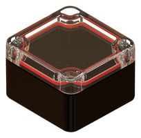 SERPAC RB22P04C10B ENCLOSURE, JUNCTION BOX, PC, BLACK/CLEAR