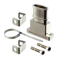 ITT CANNON MDM-BT-21TE-SJS-CAD BAND TIED BACKSHELL, 180DEG, 21POS, ALUM