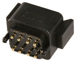 AMPHENOL SINE/TUCHEL AT04-08PB-BM02 RECTANGULAR CONN, RCPT, 8POS, PCB, BLACK